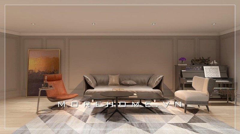 Kiểu dáng đơn giản của bàn trà làm cho nó cuốn hút và rất tiện nghi.